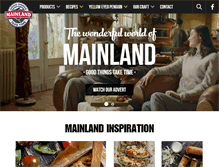 Tablet Screenshot of mainland.co.nz